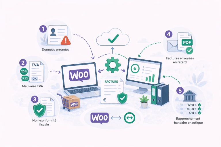 5 erreurs de facturation sur WooCommerce qui freinent votre boutique (et comment l’intégration Pennylane les élimine)